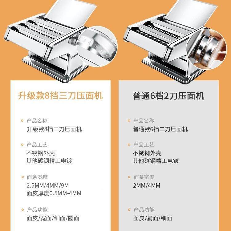 家庭擀多用面条机小型功能压面机手动面机制面机饺子馄其WZM饨皮