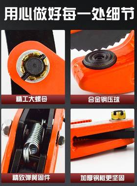 L型起重钳金钢吊钳模锻横吊840竖吊平吊钳钢板水平吊1吨合5T夹索