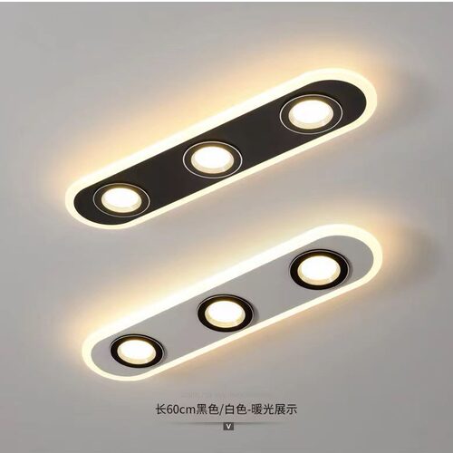 2024灯新款明装筒灯客厅照明天花灯led过道走廊灯卧室长条灯饰