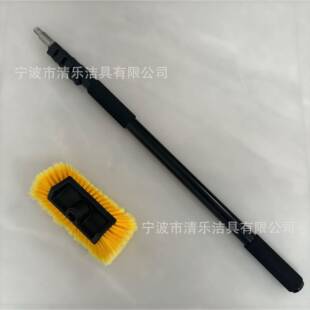 铝亚10397马逊五节伸缩合金杆五拖面通水刷通水洗车刷收缩工具杆