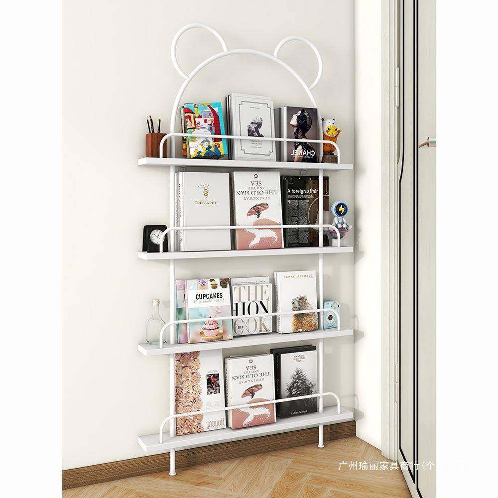 门后物架极窄超薄收纳简约书置子挂儿童铁架艺CXM绘本落地壁收纳