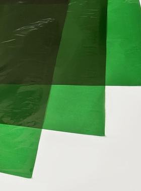 绿色玻璃纸艺花束包装纸防水琉纸鲜装花包SEL花纸花店花材料璃包