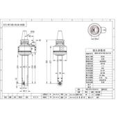 加长延伸BT窄微40铣头FPI0ER11M型侧铣头CNC铣床伸长铣头9度小角