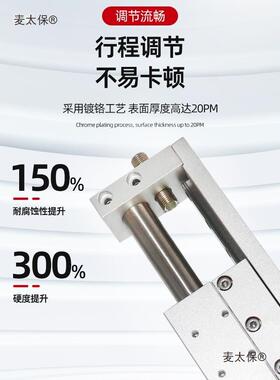 45无杆气缸RMT16X0SRTMT20X200RMT25X300SRMT32X400S5RM4麦太保