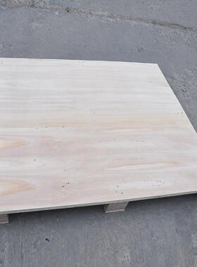 免熏蒸木底盘LEJ四面托厂托进叉托盘集装物流房胶合板盘