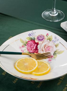 欧LRW式四角盘过菜盘家碟用四方菜个性创餐具网红盘年意子水果沙