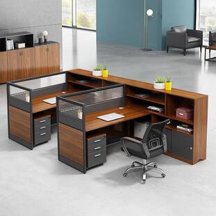 职员办公桌子公室简现代财约务339桌四人位办公工位员办工卡位桌