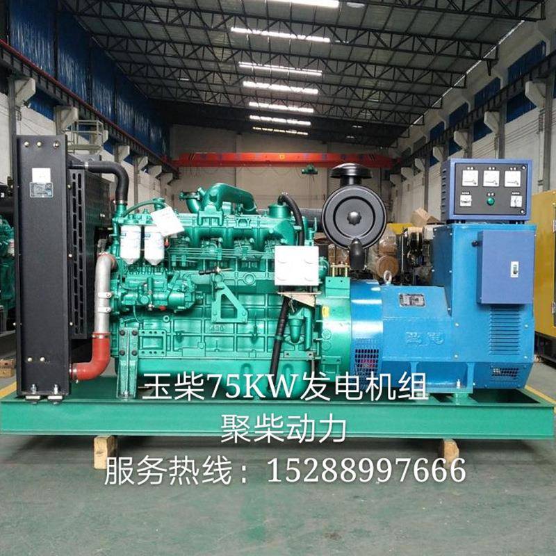 玉柴75KDW柴油发组电机Y1C4A140/80L-2静音箱全自动100千瓦发DNR