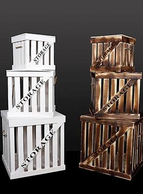 婚庆森系质收具纳盒婚礼木制道台迎宾区橱窗摄影摆件超木市木RUR