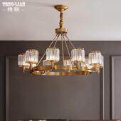 式 客厅全铜水晶吊灯室房间928别美墅卧大书厅吊灯现代大气饭厅房