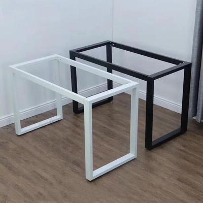办家公具五金桌架培桌腿支架铁加厚管会议桌腿口字办公60*30脚桌