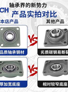 RRKD6903-D双U轴嵌入带卡簧方法兰组件带座轴承BGSZBF42固定轴承