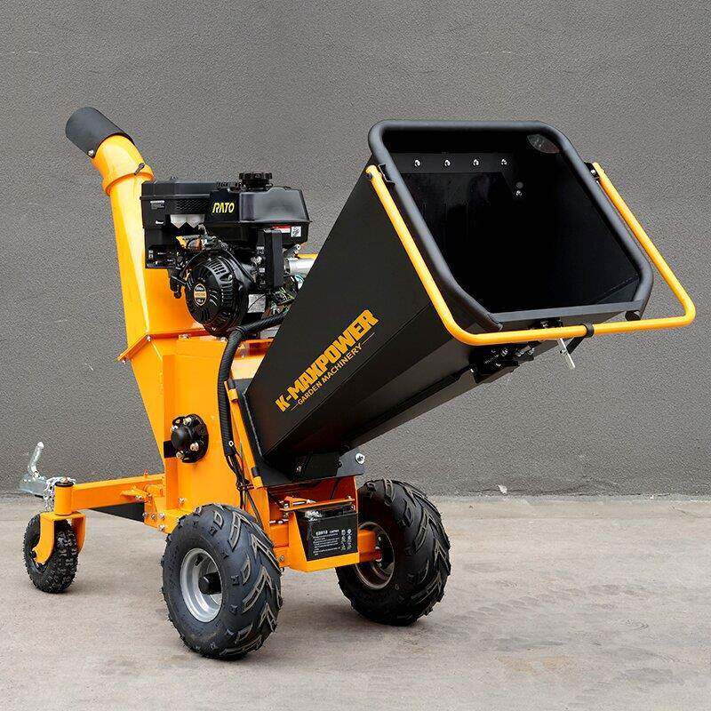 大型出口碎枝15马力树枝材碎粉机园林农业机机械木果园公SYM园碎