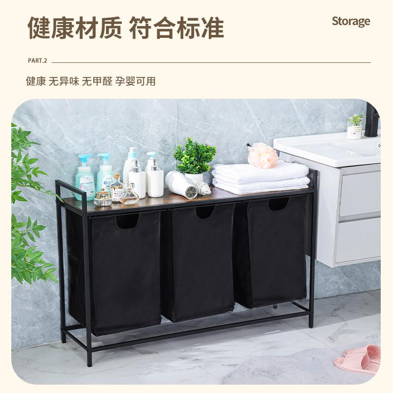 跨境洗衣洗衣分类篮架可衣拆卸收HYE纳袋抽纳拉脏篮多功能收衣服