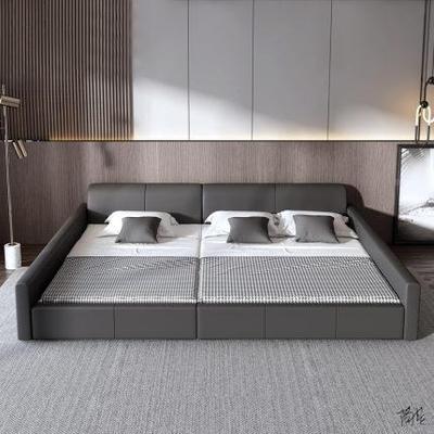 578二胎拼接布接艺床婚床胖床子床榻储物一家组卧榻三床人床家庭