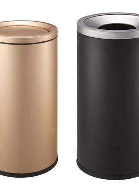 方港式垃圾卫桶不锈钢生间废圾纸垃筒商场大容量南立式翻GPX-110E