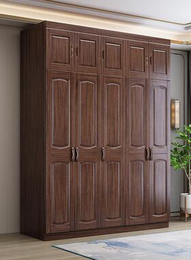 轻新中式木衣柜室紫金檀木TNW奢现代平开门家用储物实卧转角柜大