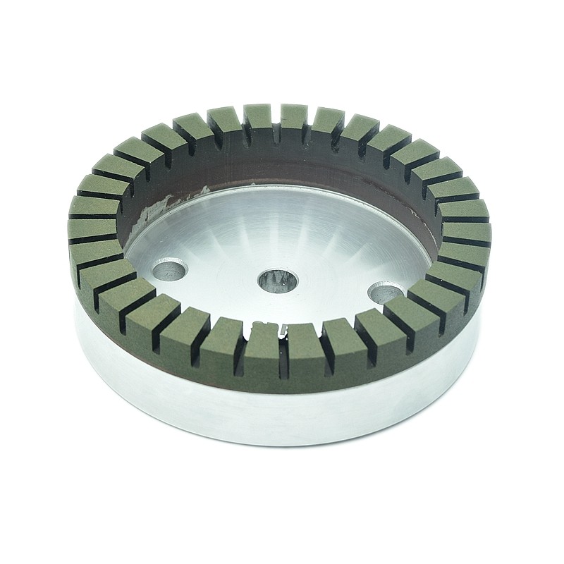 玻璃石英石岩板用磨边轮全齿树脂轮直边双边机树脂轮绿黑树脂轮