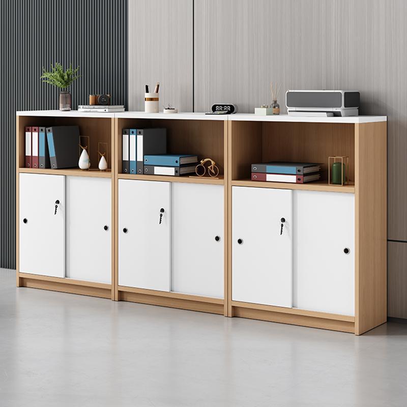 矮柜会议室茶水柜办公室办公柜子文件柜隔断柜带锁储物柜打印机柜