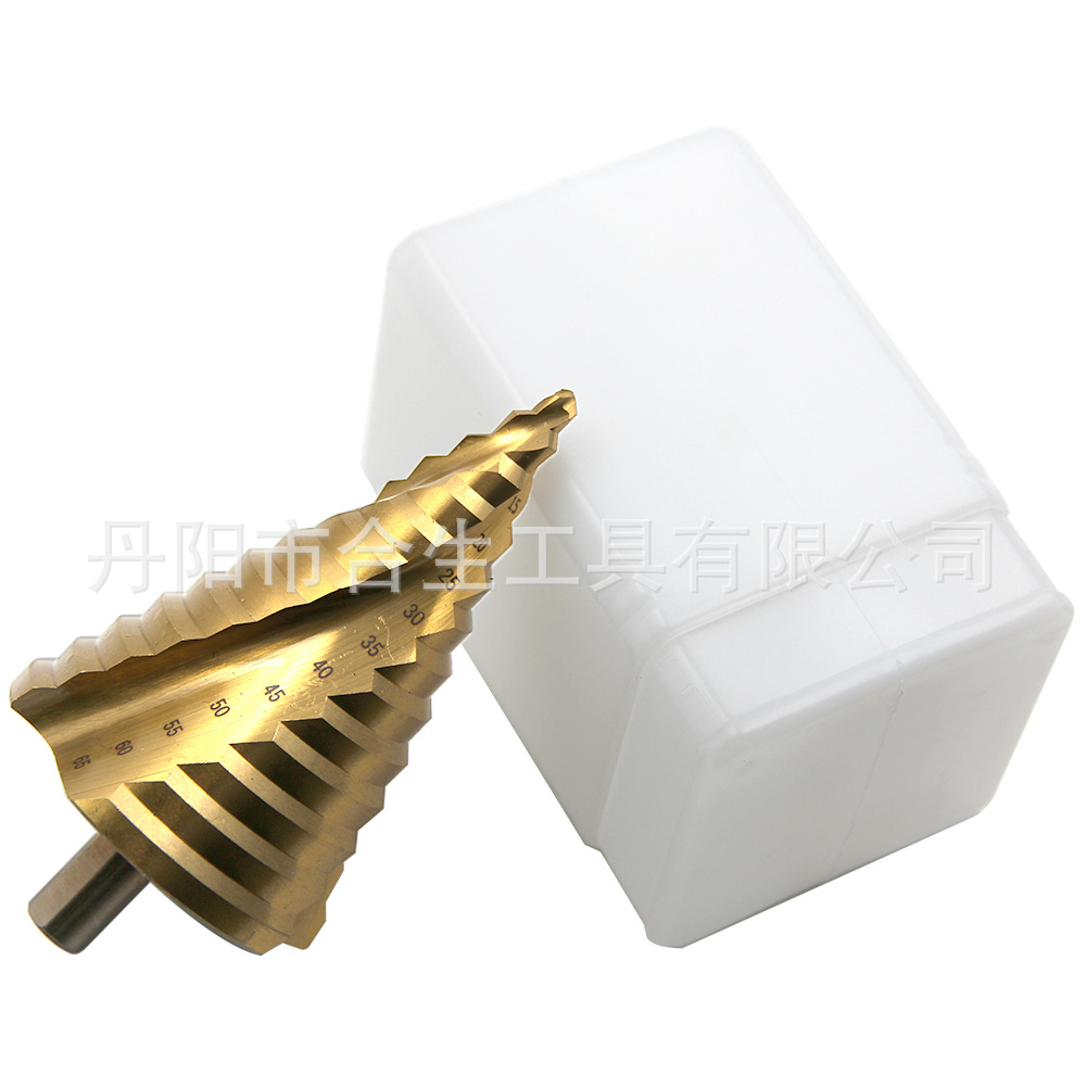 大尺寸宝塔钻6-65mm镀钛阶梯钻三角柄螺旋槽钻头扩孔器多功能钻头