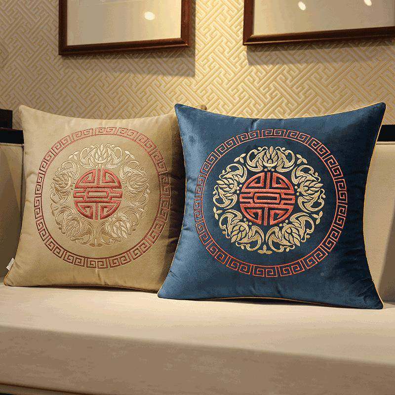 办公室靠垫床头靠枕枕套中式抱沙发靠芯背垫ltao1017含中国风大客,居家布艺,抱枕被,淘宝优惠券,粉丝福利购,淘宝优惠卷