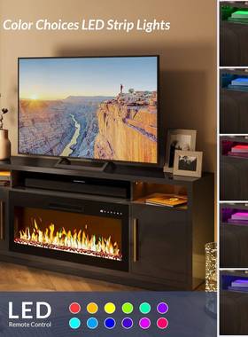 xsh-36境家电用客厅实木壁炉电视嵌柜落地储跨物柜36寸子壁炉入仿