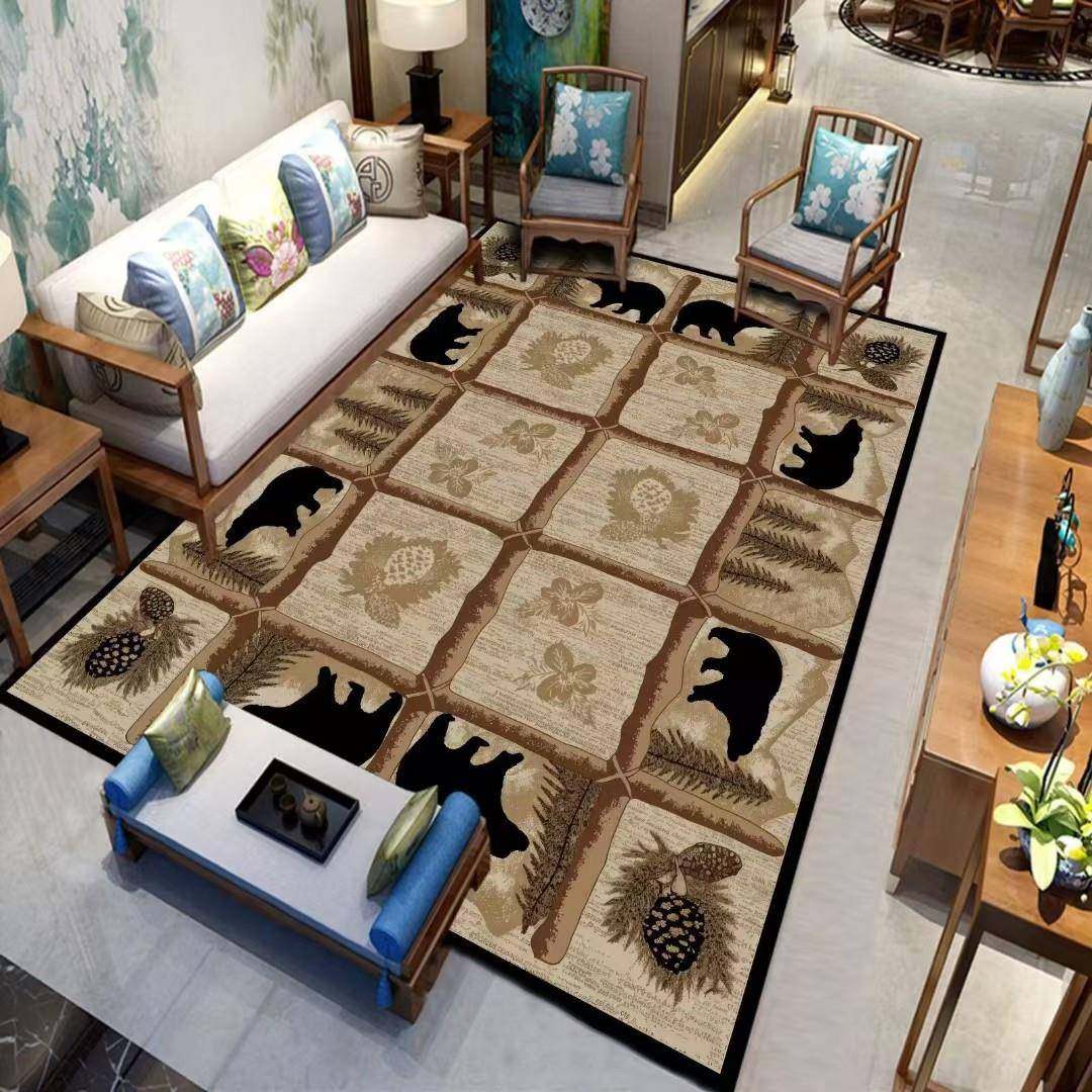 LNE地复古欧式沙全铺防轻奢发法式卧室滑毯复古风轻奢风家用