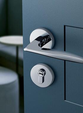 FT01-29黄古铜色门铜门锁室内卧室房分体锁现代约用型家简用木门