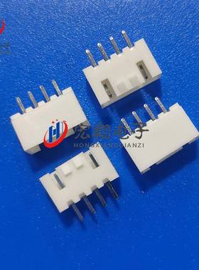 XHS-4A直针PXHB-4X0H2.54-4P带扣TJC3带锁座接CCM针插件100只