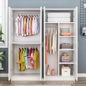 家用大衣柜简现儿代木经济型HAT实质板式 卧室出租房易收纳童组装