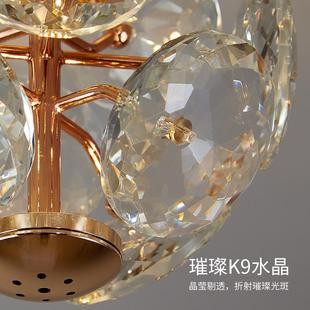 楼梯灯lo18566ft现代轻奢水晶2502后新款别墅公寓挑空复式楼吊长