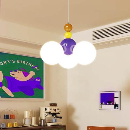 童房吸灯彩男647色多巴胺书房卧室灯2025新款孩女顶孩护儿眼房间