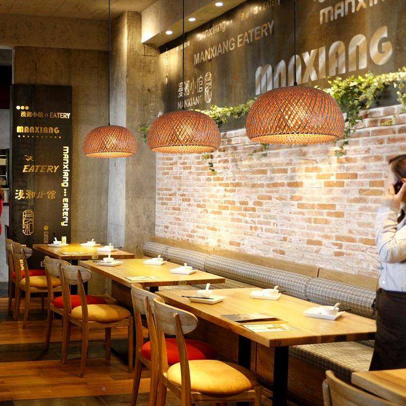 中吊灯竹编藤越日式茶室山灯具现Jx23026代简约手工织南家居装饰,家装灯饰光源,智能吊灯,淘宝优惠券,粉丝福利购,淘宝优惠卷