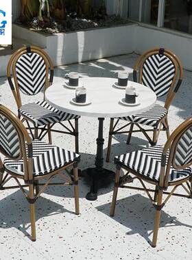 户外桌椅组TJD合藤编网红古式餐椅复店露天民宿阳酒台庭院单法人