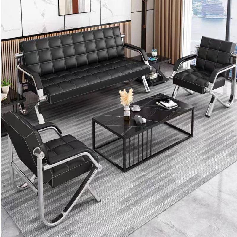 办沙简约现代会区简约商客务无品牌/接待区洽谈三人位办公公室沙