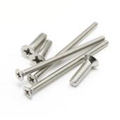 标准316不锈钢平NNI 头沉头螺丝钉GB819十字沉头机M螺钉槽M5M6M81