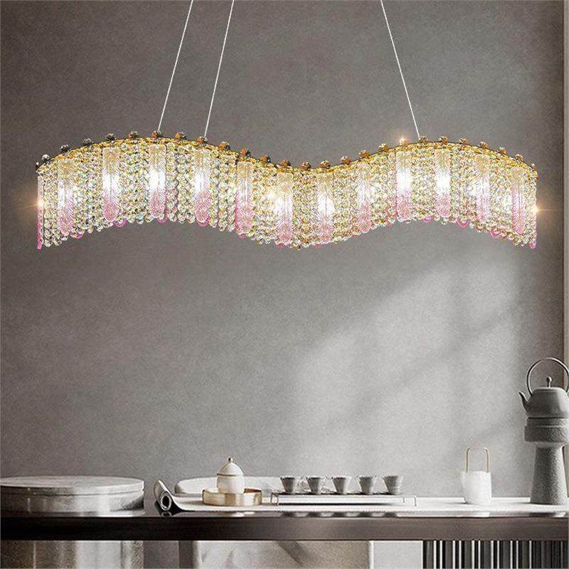 客厅712吊灯轻奢后现晶代浪漫琉水艺术卧室餐灯2025厅璃年设计师,家装灯饰光源,智能吊灯,淘宝优惠券,粉丝福利购,淘宝优惠卷