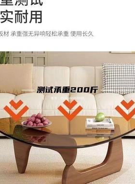 客茶欧几不规QAQ则形爆款豪华家居实2025厅新木款式风格