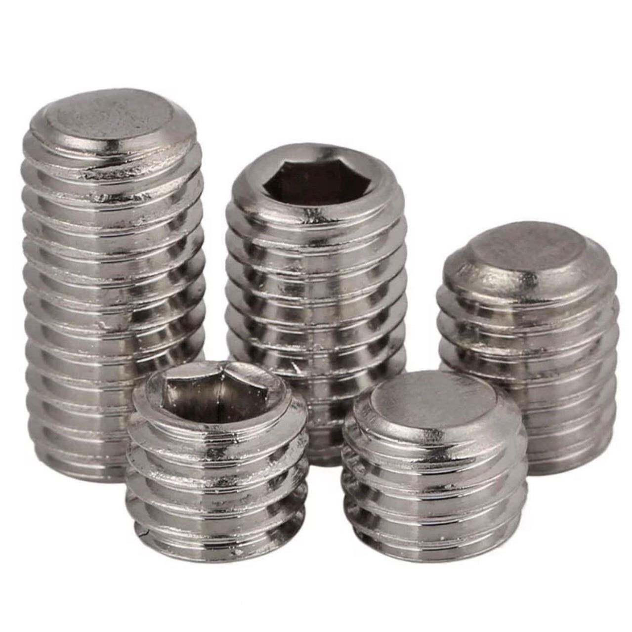 20pcs不锈钢3紧01054英美制凹端内六角紧盯止付螺丝组合套8装机米