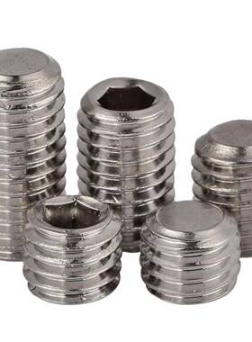 20pcs不锈钢3紧01054英美制凹端内六角紧盯止付螺丝组合套8装机米