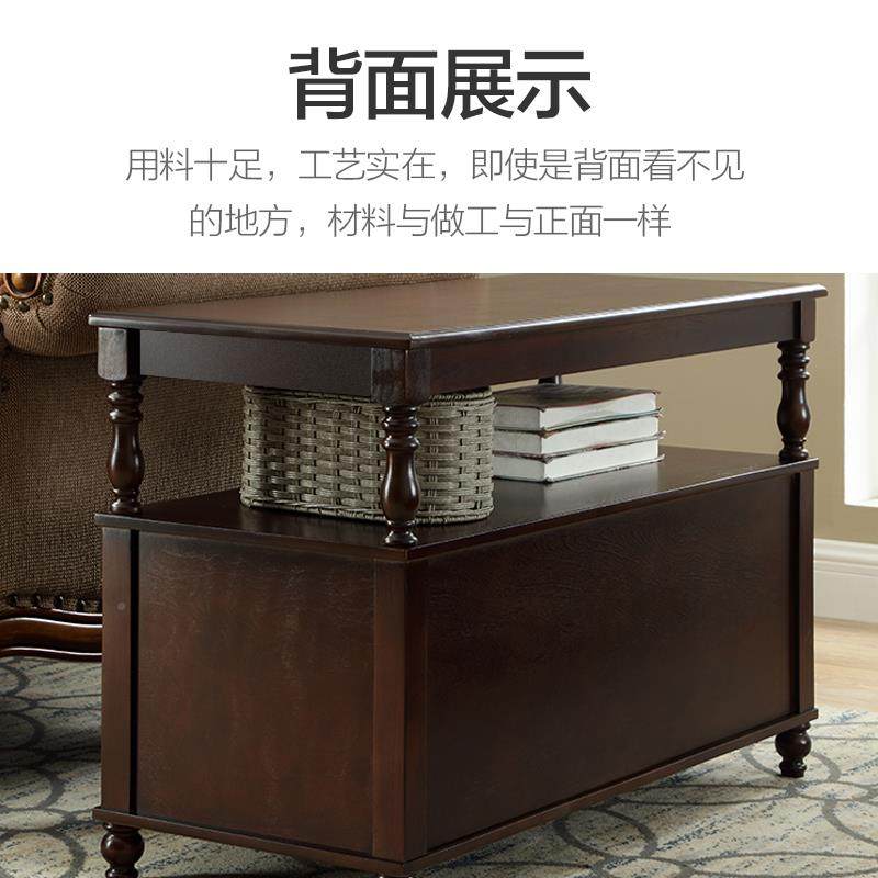 N5美式沙发边柜小茶几物置物架床边柜小桌子客厅桌TS-280-2实木储,基础建材,脚轮/万向轮,淘宝优惠券,粉丝福利购,淘宝优惠卷