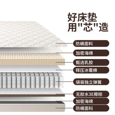 席梦酒思乳弹簧床20cm厚家用经济型椰棕垫软硬AAA两用垫1.8m店胶