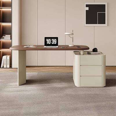 法式复办古风书桌奶油风书44593房用咨公电家脑桌轻奢现代简约医