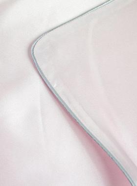 双面全真丝枕蚕套1姆0桑丝019米ZT69055枕头套丝绸床品滚边条拉链