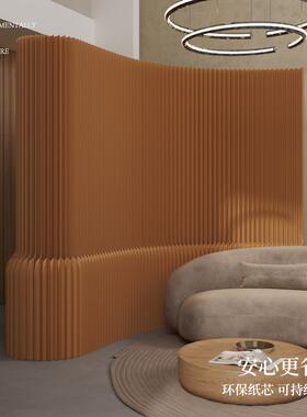 工厂屏风伸隔客断厅ZAF办播公室直间搭建拉纸墙白色屏风隔断