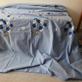 尾t544单斜纯棉套绣被单单件花刺绣双人单人纹简约四件被套