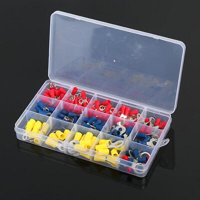 RV国标冷压端子.72450-14平方铜圆头预缘端头O型接线鼻冷压端绝头