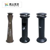 户外不锈烟钢立式 烟柱可移动灰烟蒂BZS室内头收纳桶吸烟室柱灭烟