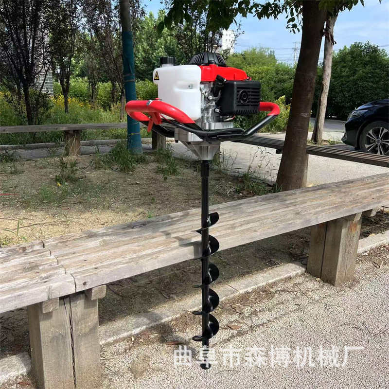 农用汽油大马力手提钻坑机