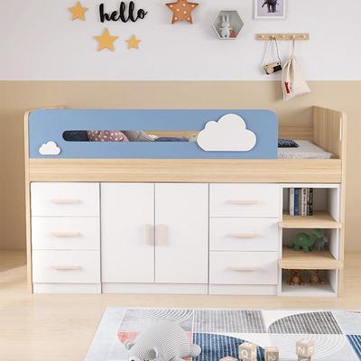 歌雷云朵多儿童床公主床男孩一女jj-567孩小户型书半高床衣柜桌体